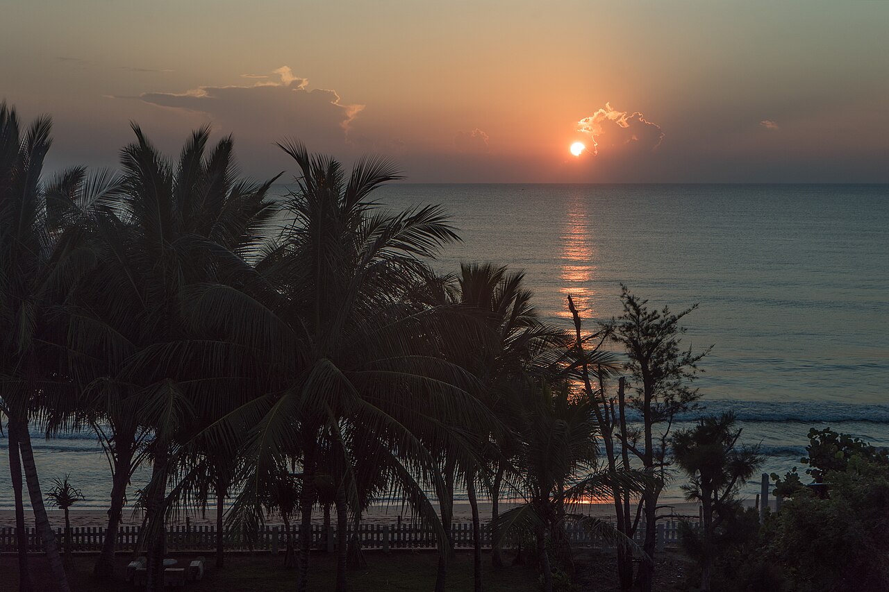 Sunrise over Nilaveli Beach on Sri Lanka's east coast