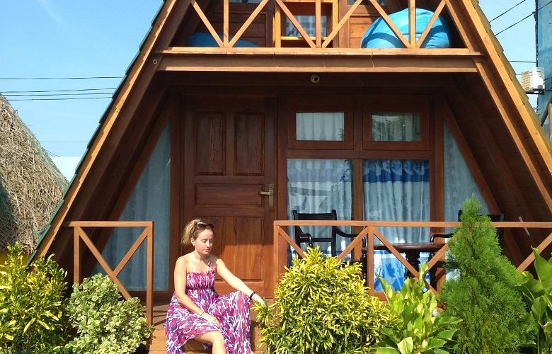 Beachfront cabana at That's Why Nilaveli Beach Cabanas